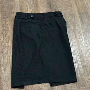 Studio Y Women’s Black Skirt Size 1/2 Black Pencil Split